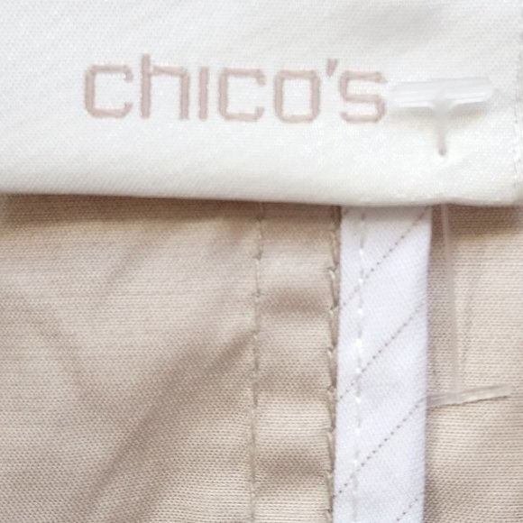 CHICO'S Gold Button Down Jacket Coat Sz 0/S - Picture 7 of 8